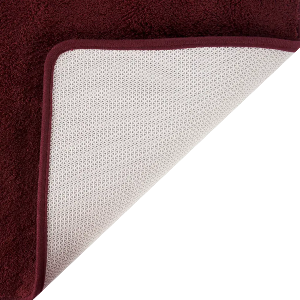 Набор ковриков для ванной комнаты Jersey 45x70/45x45 см цвет бордовый 82392226 STLM-2013886 Santreyd PRM-1119 - Вид №2
