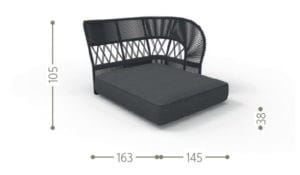 Садовый диван с полуостровом Talenti Cliff Decò ARCH-00087599 - Вид №17