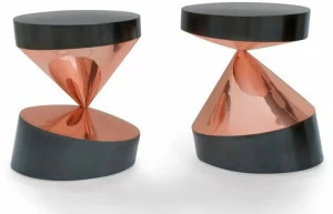 I + I Круглые журнальные столики из латуни и меди