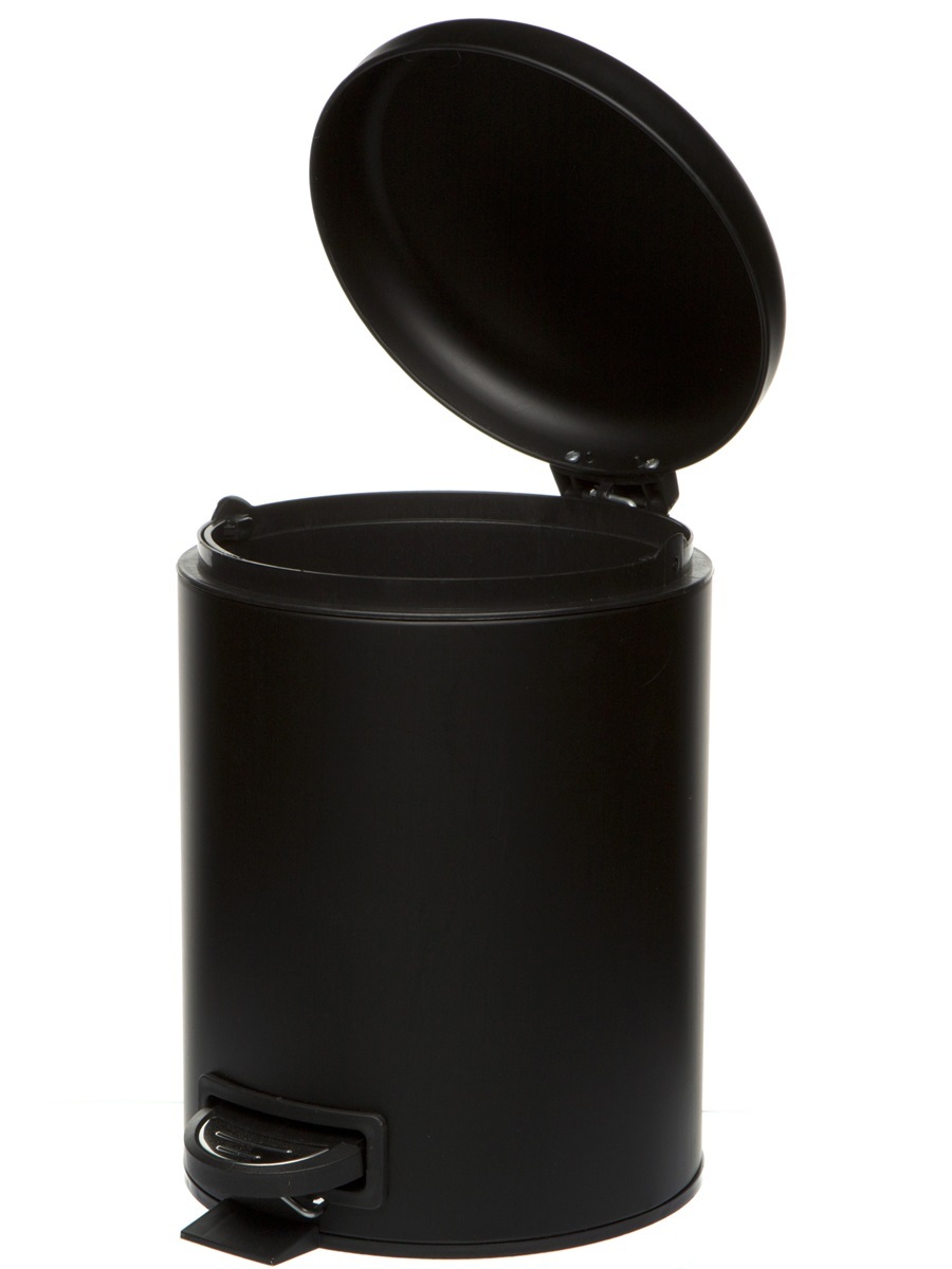 Вёдра с педалью и крышкой Pavo 5L Black NAVAKO 11539 - Вид №1