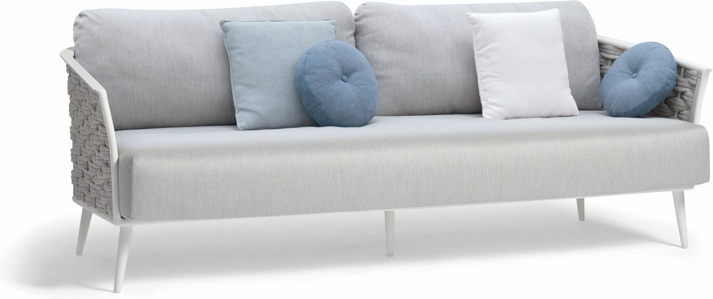 3-х мест. белый веревка 45мм серебристая Manutti Cascade MNST755