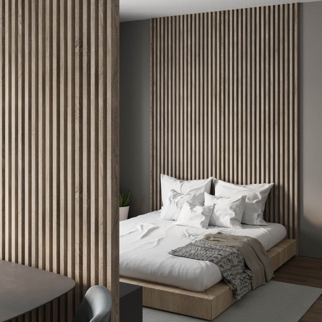 Интерьерная рейка МДФ STELLA Ривьера Дуб Винтаж 40*30*2700 (уп.4 шт.) Standart STSR-854 - Вид №6