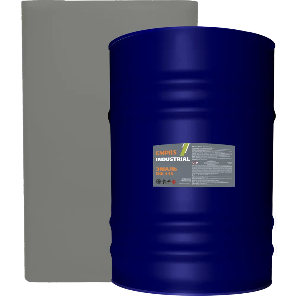 Эмаль Empils ПФ-124 глянцевая цвет серый 50 кг STLM-2210503