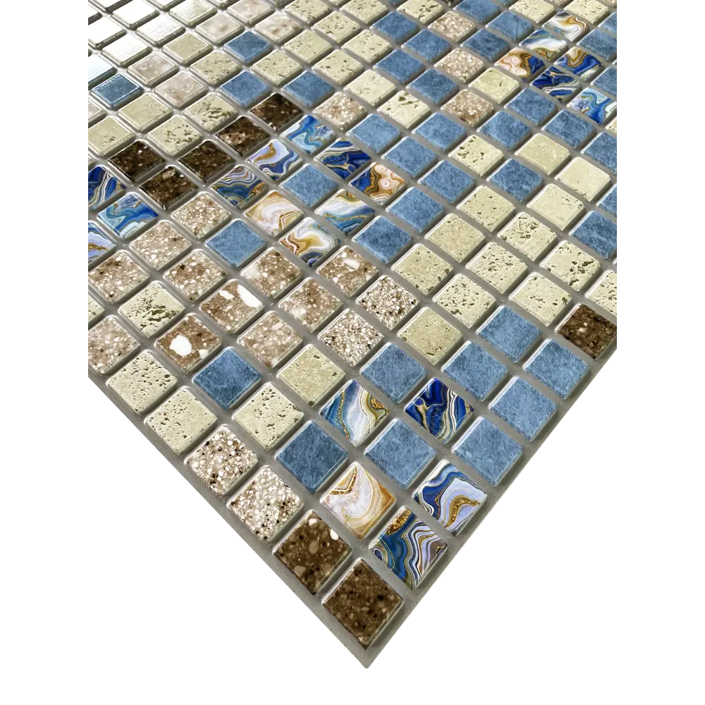 Листовая панель ПВХ Фокси синий 480x480x3 мм 0.23 м² 85237335 STLM-2168492 GRACE  - Вид №1