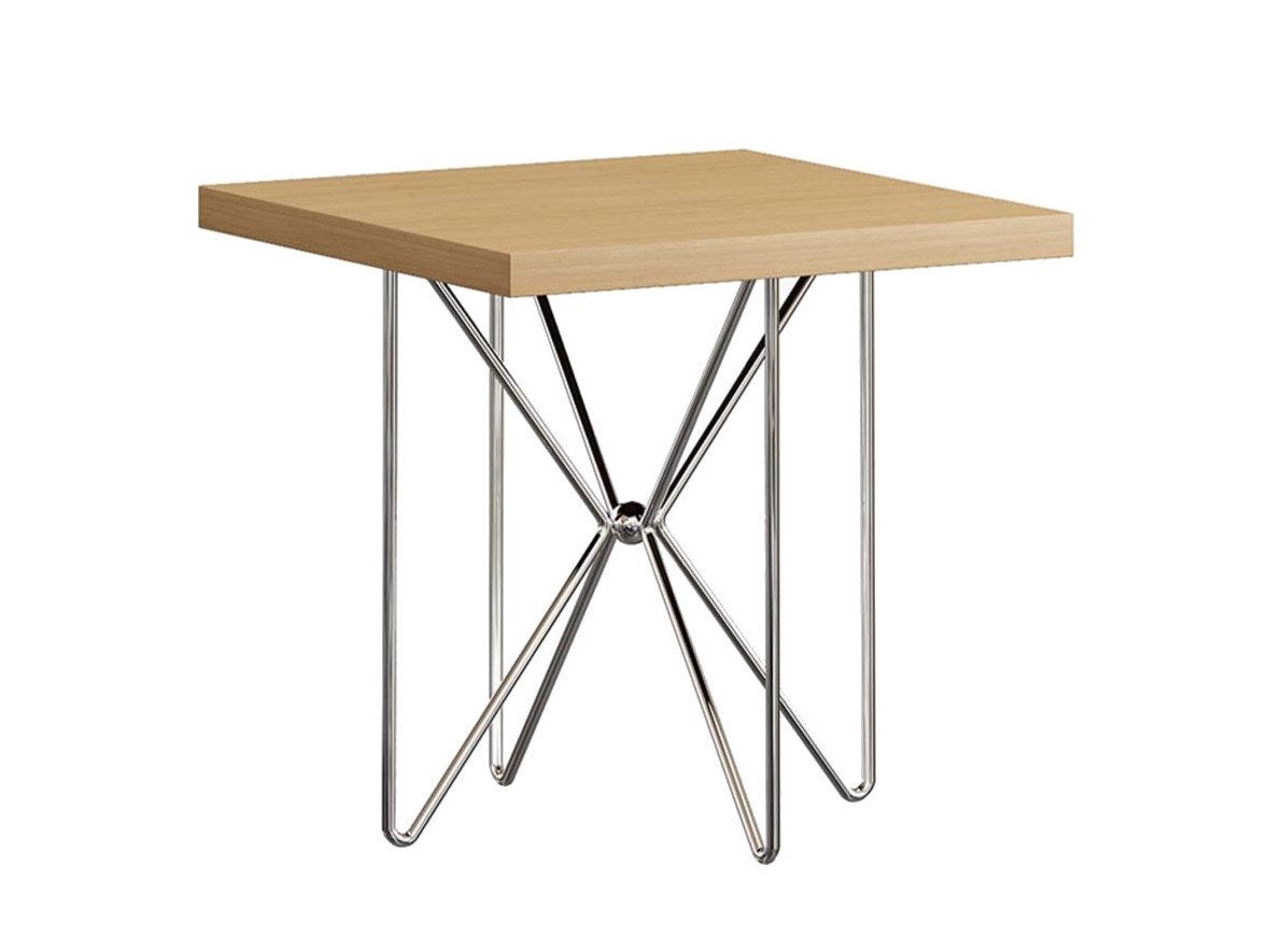 Квадратный журнальный столик из ламината и металлического основания Ersa Kilig ARCH-00151113