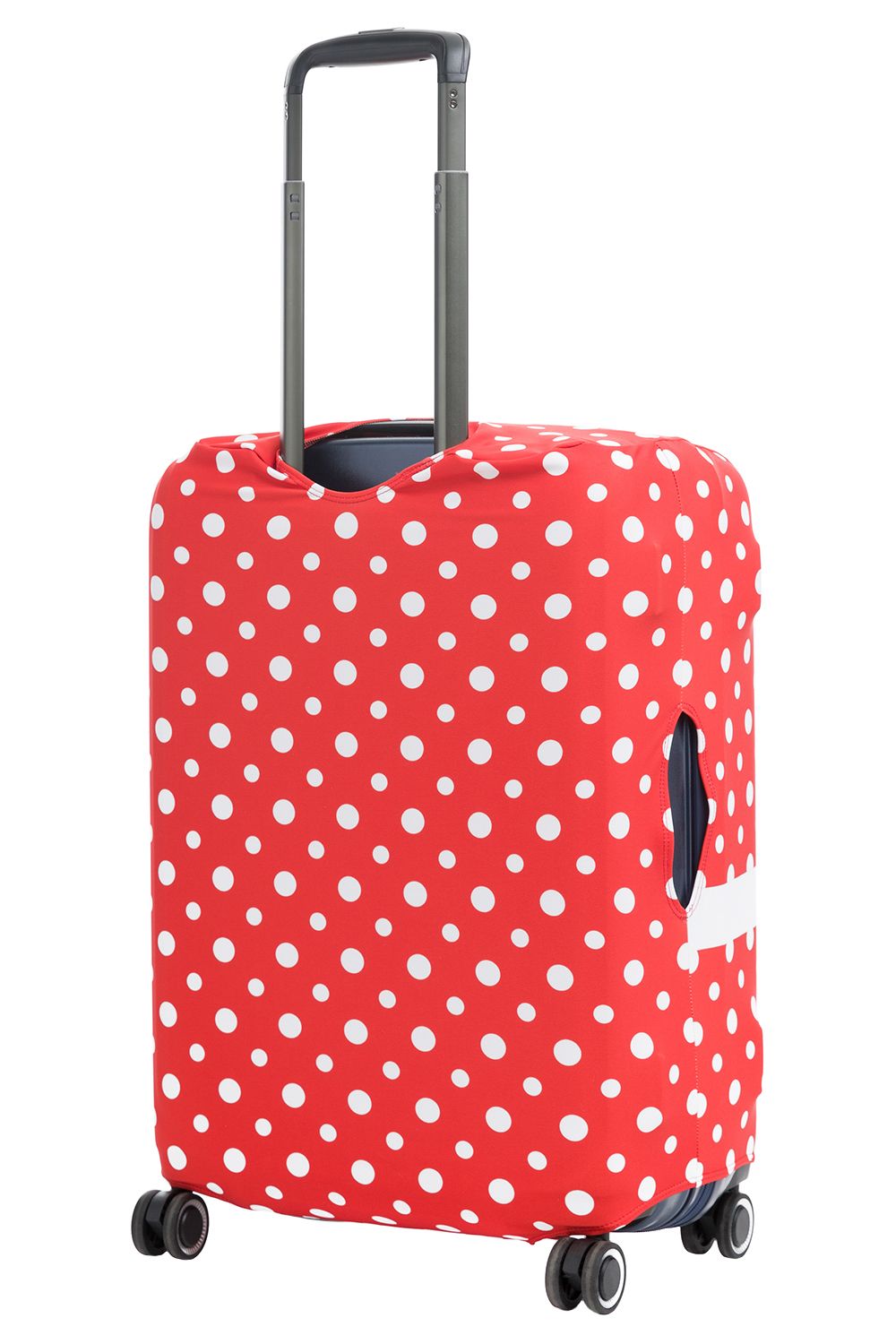 ECO Горошек с бантиком ML Чехол для чемодана средний Fancy Armor ECO - Вид №1
