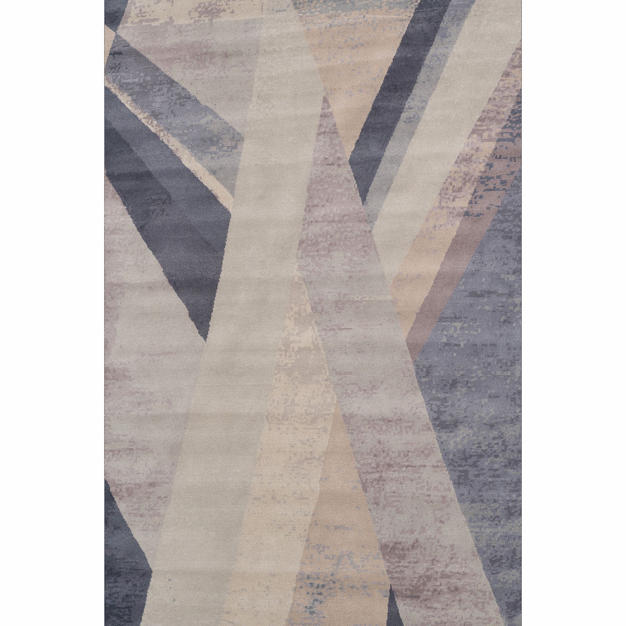 Индийский ковер ручной работы из новозеландской шерсти и чистого китайского шелка Mantellassi 1926 INTERSECTED LINES ARCH-00134744 - Вид №2