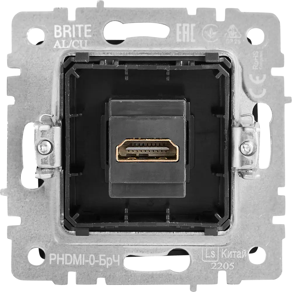 Розетка HDMI встраиваемая IEK Brite цвет шампань 87761645 STLM-2050972 - Вид №3
