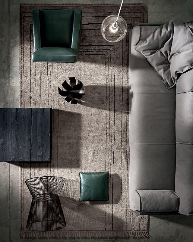 BAXTER Ковер из шерсти ручной работы с рисунком sun-id-1505400 - Вид №2