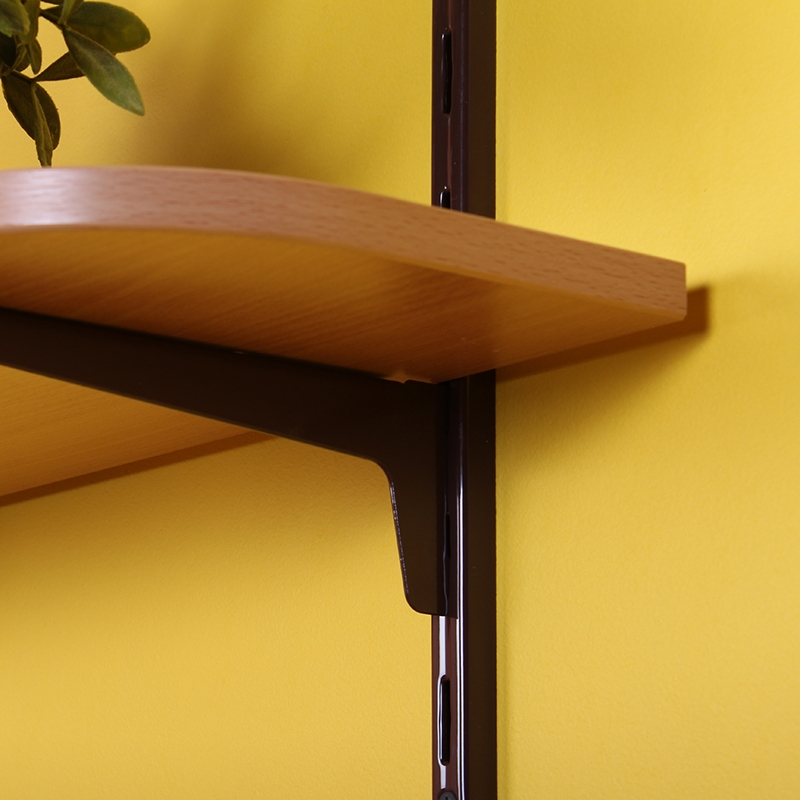 Полка фигурная , 800x250x16 мм, бук LJPS0442 Public Steel Россия  - Вид №4