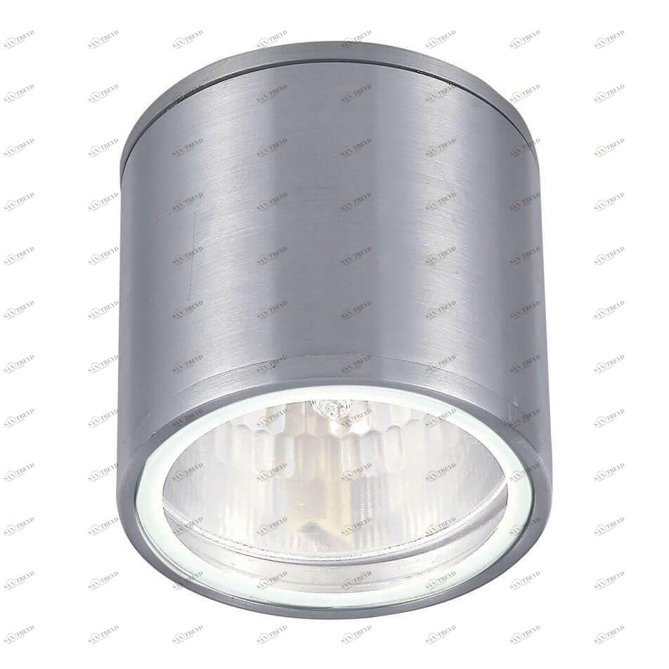 Уличный спот галогеновый настенный серебро Gun PL1 Gun PL1 Alluminio IDEAL LUX GUN ALLUMINIO 00-3898705 Прозрачный;серый 