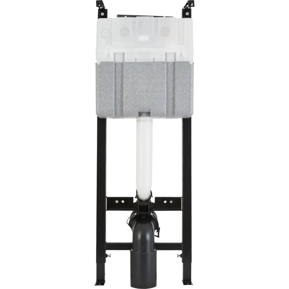 Инсталляция Oli Expert Black 40 см для подвесного унитаза с кнопкой цвет хром 84505957 STLM-2125928  - Вид №1