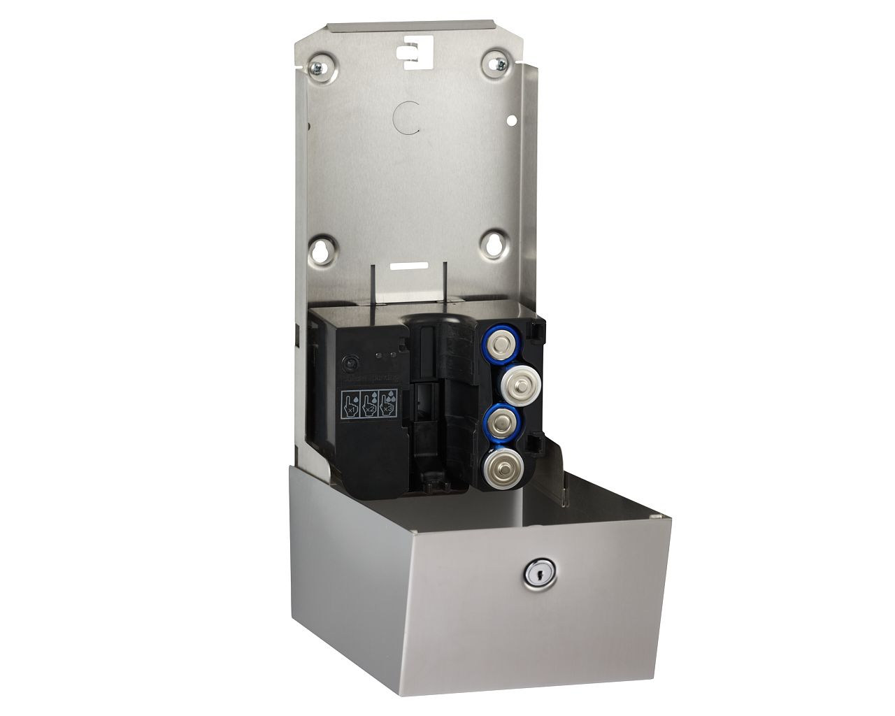 DSM575 Бесконтактный автоматический дозатор жидкого мыла STELLA AUTOMATIC Anti-FingerPrint, емкость бака 1000 мл, матовая сталь с покрытием AFP Merida  - Вид №3