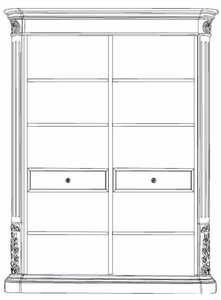 Arvestyle Открытый книжный шкаф из массива дерева Vivre lux Ks-e737 - Вид №1