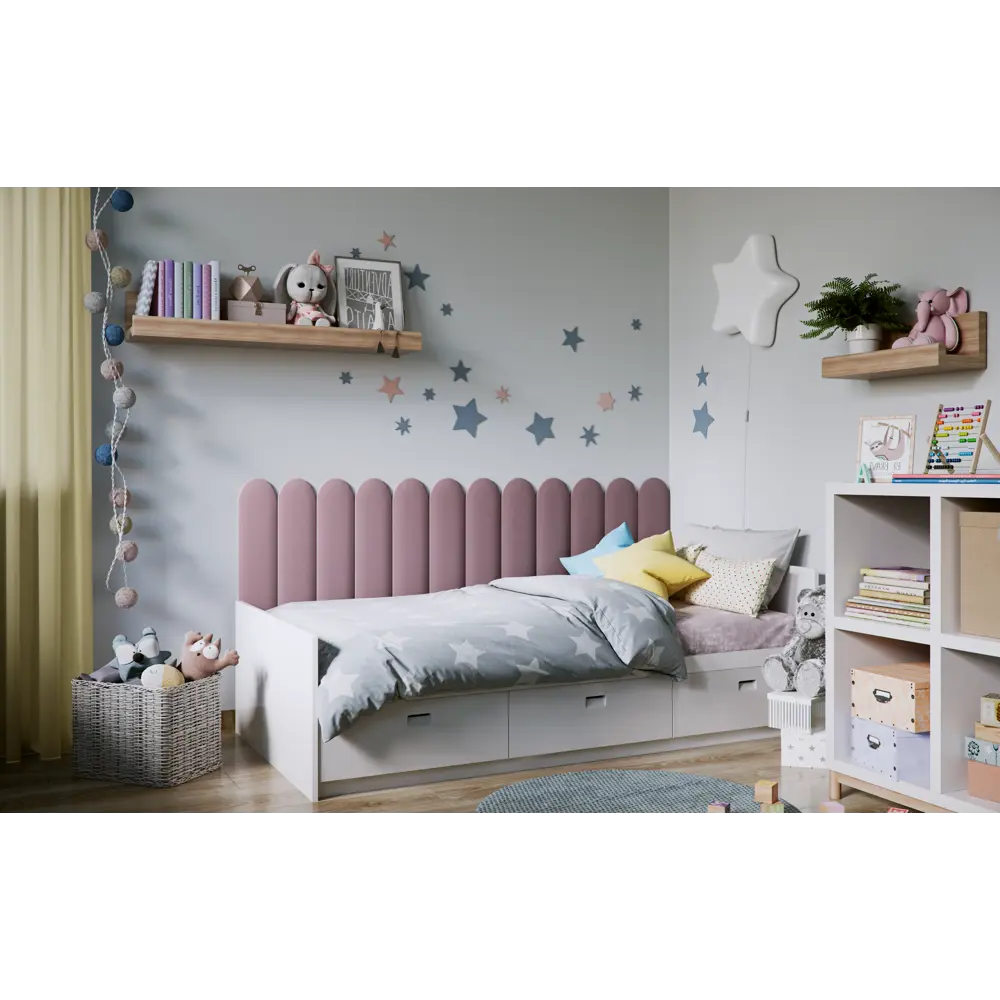 Панель тканевая Vilo 150x600 мм цвет oval графит 85517701 STLM-2193419 Santreyd  - Вид №4