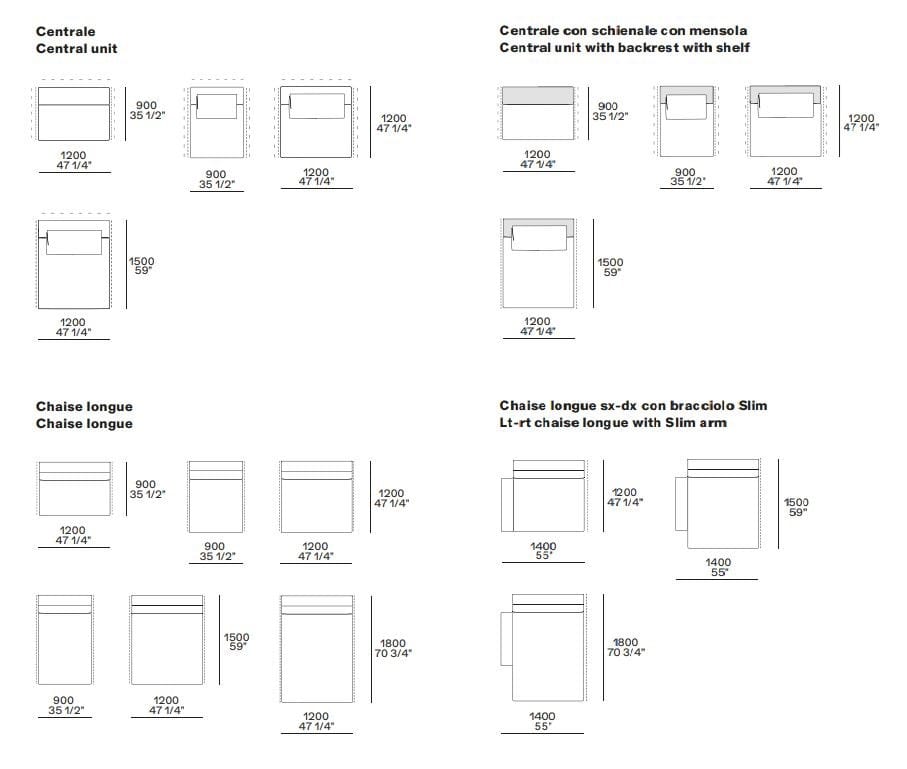 Ткань диван Poliform Westside ARCH-00032364 - Вид №8