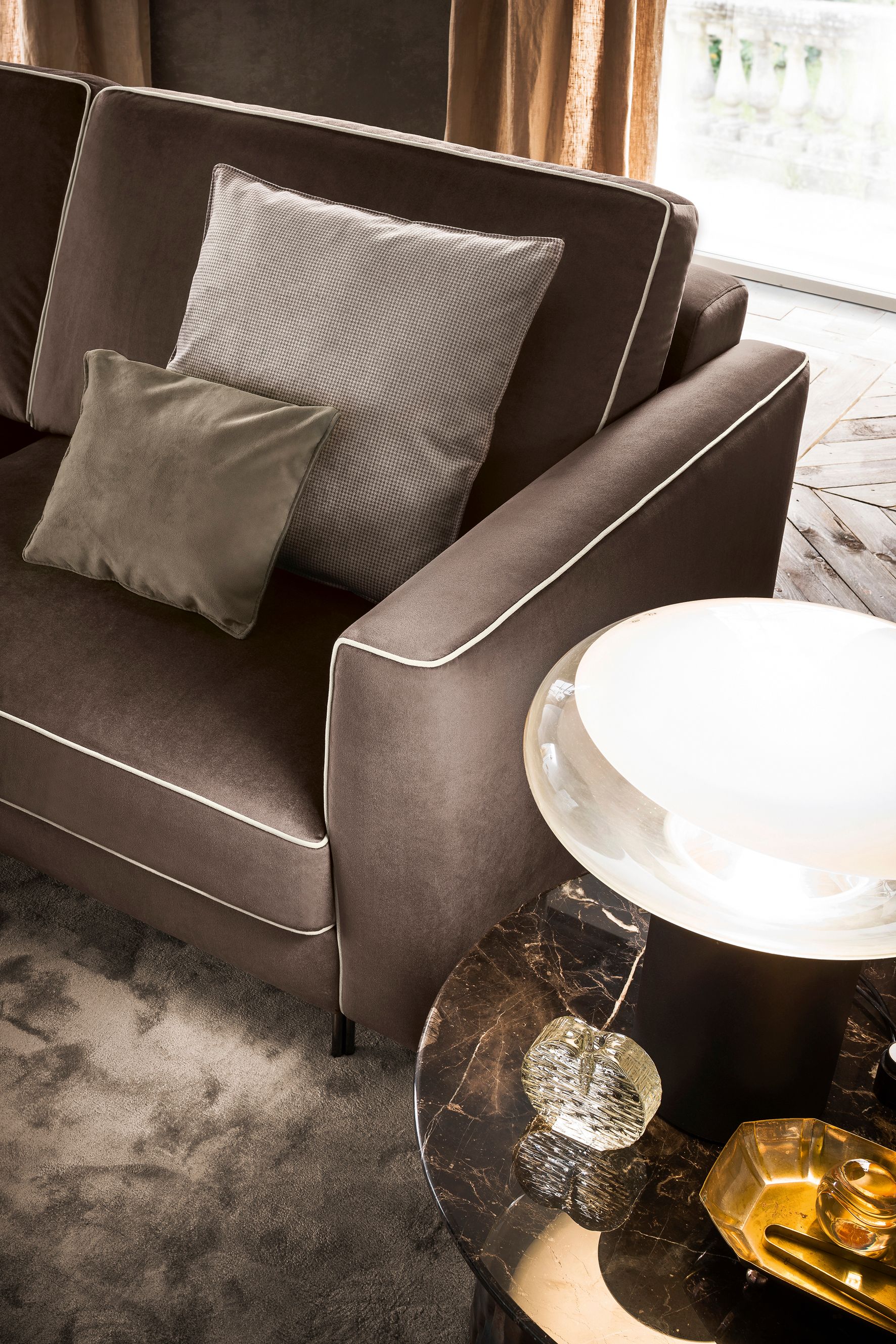 3-местный бархатный диван Felis Softliving ARCH-00105953 - Вид №4