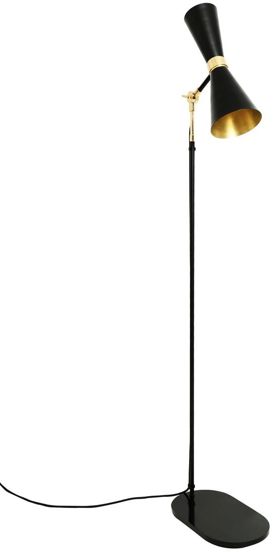 Mullan Lighting Регулируемый торшер ручной работы из латуни Cairo Mlfl001  - Вид №3