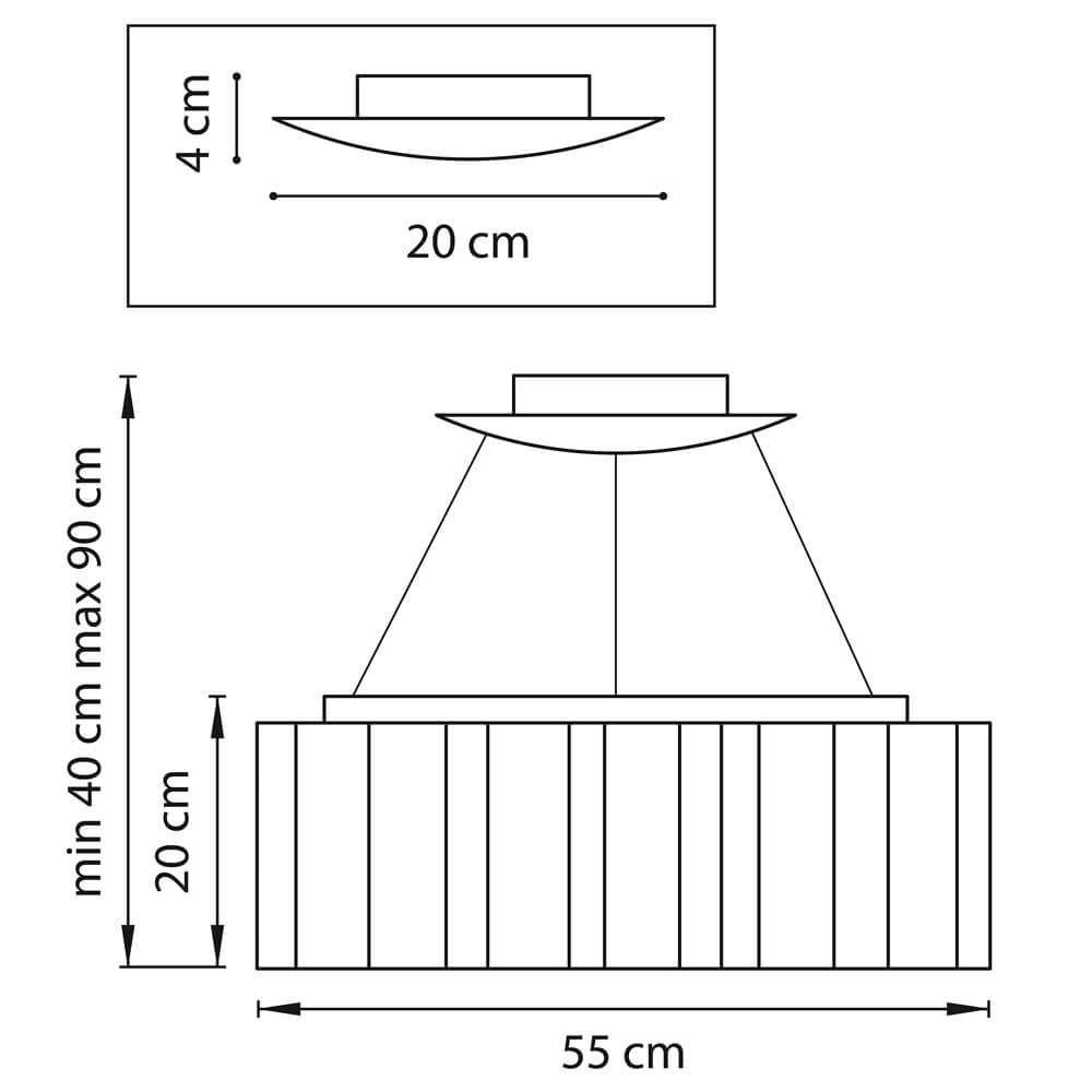 Подвесная люстра Lightstar Nubi Legno 802165 LIGHTSTAR ДИЗАЙНЕРСКИЕ, NUBI LEGNO 138221 Белый  - Вид №1