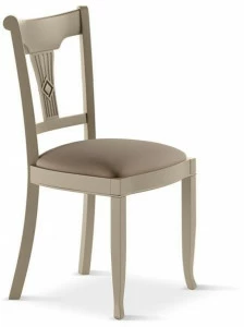 Febal Casa Стул из лакированного дерева со встроенной подушкой