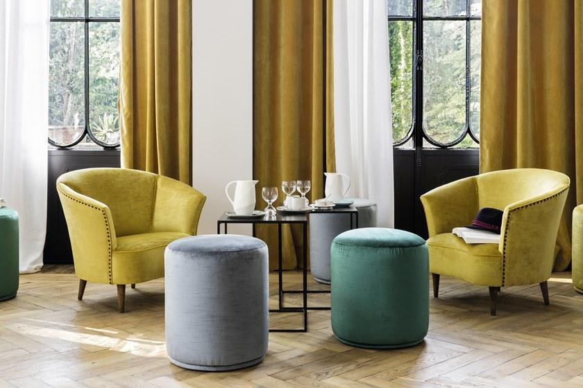 Élitis Однотонная моющаяся огнестойкая ткань Hotel particulier sun-id-1413903 - Вид №1