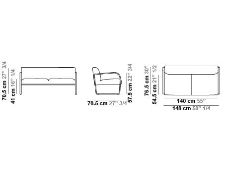 Ткань диван Arper Arcos ARCH-00094054 - Вид №2