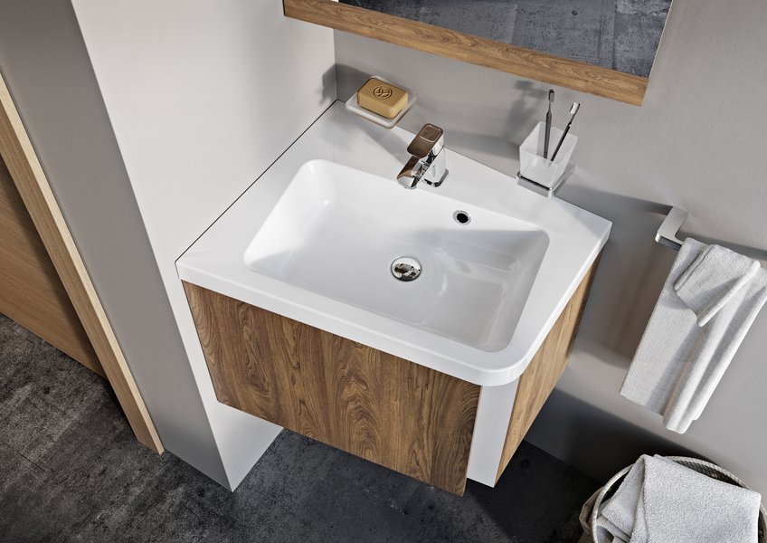 Тумба под умывальник SD 10° 650 L тёмный орех Ravak X000000747 - Вид №4