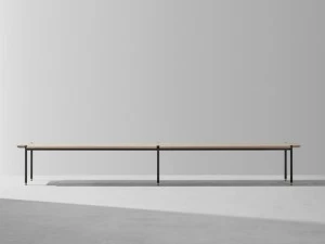 District Eight Скамейка из стали и дерева Stacking M234