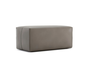 Кожаный прямоугольный пуф