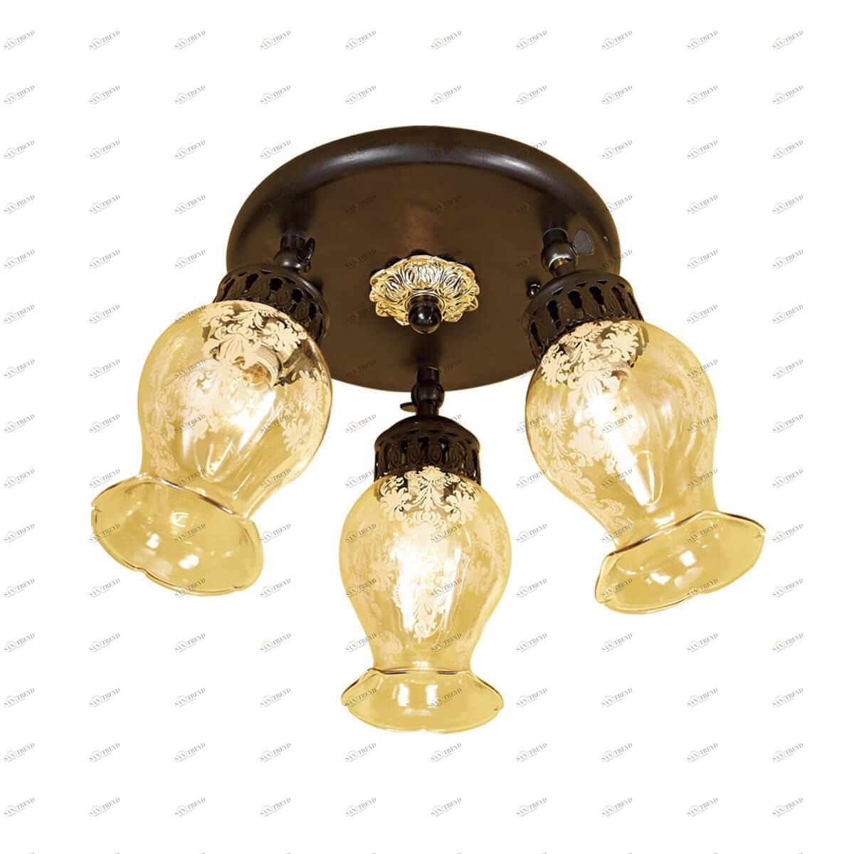 Спот потолочный желтый с коричневым Citilux "Метафора" CL413131 CITILUX ФЛОРИСТИКА 00-3923832 Желтый;коричневый 