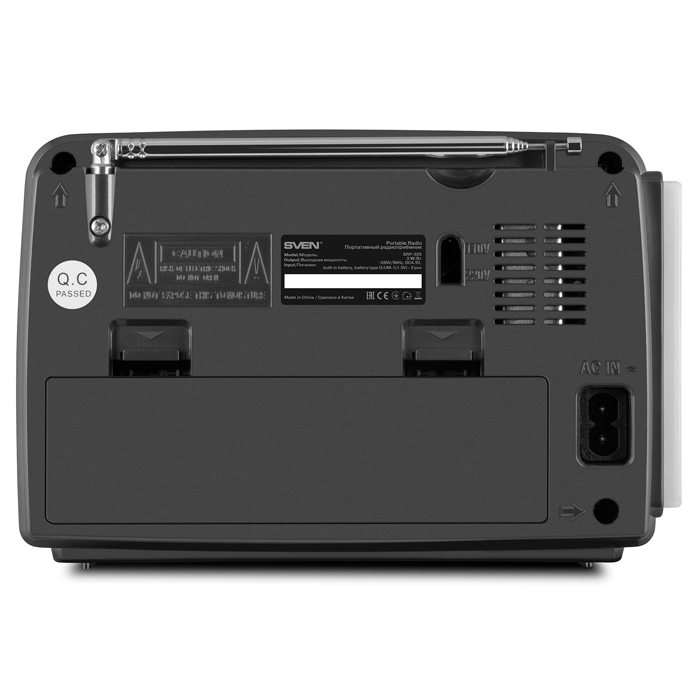SV-017156 Ас srp-525, серый (3 вт, fm/am/sw, usb, microsd, фонарь, встроенный аккумулятор) Sven Santreyd  - Вид №4