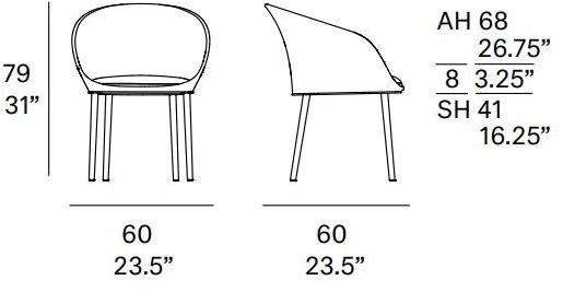 EXPORMIM Садовый стул из алюминия с подлокотниками sun-id-1500245 - Вид №8