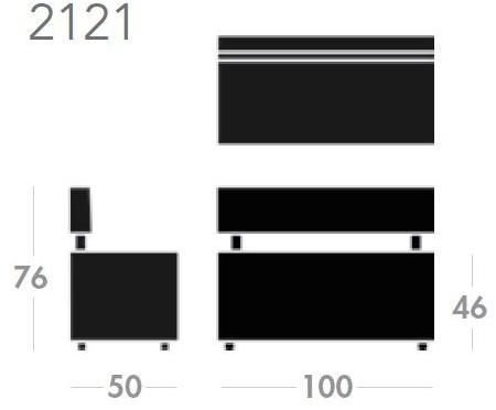 Sedex Модульная скамейка из экокожи Ringo sun-id-1369459 - Вид №4