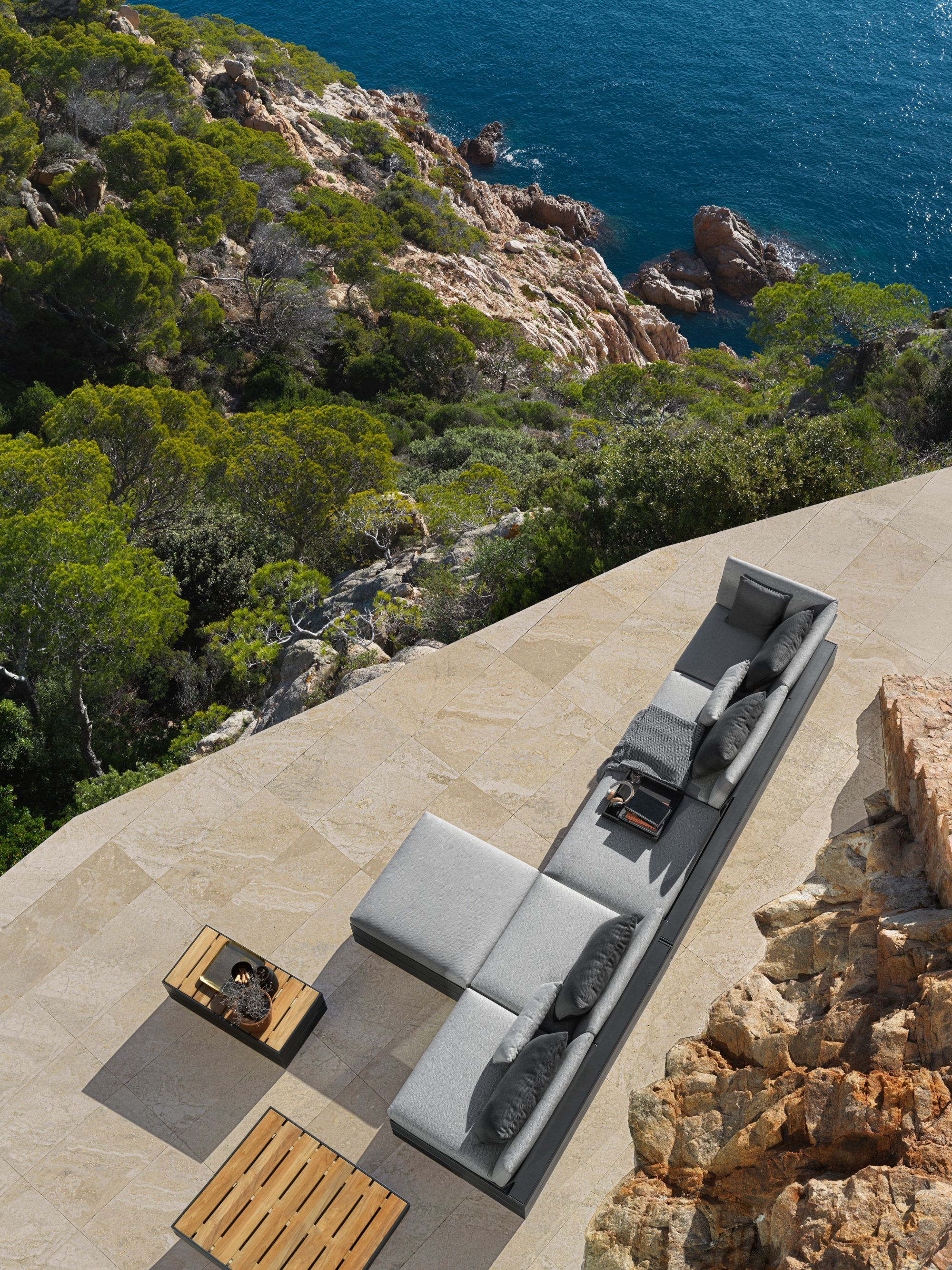 Угловой садовый диван из ткани solpuri Boxx ARCH-00050179 - Вид №10