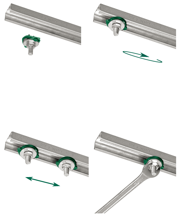 6523004 BIS RapidRail® Болты быстрого монтажа монтаж в профиле BIS RapidRail® walraven  - Вид №2