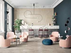 Пол / облицовка керамогранита с эффектом камня