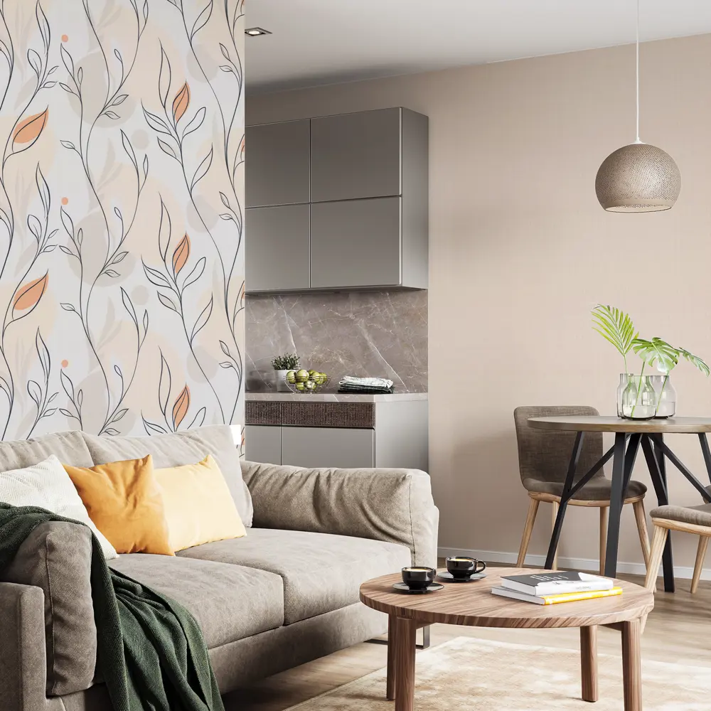Обои флизелиновые Palitra Life Air 2 бежевые PL72614-25 89448182 STLM-2078468 - Вид №5
