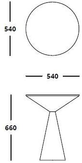 HMD INTERIORS Круглый сервисный столик из фанерованной древесины Lola sun-id-1490811 - Вид №5
