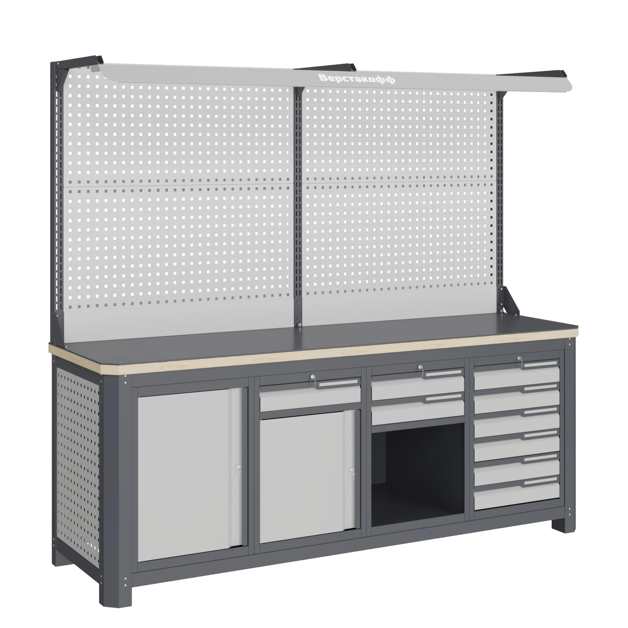 Модульный верстак MCN 2052.S2678.2-2F Верстакофф 111306