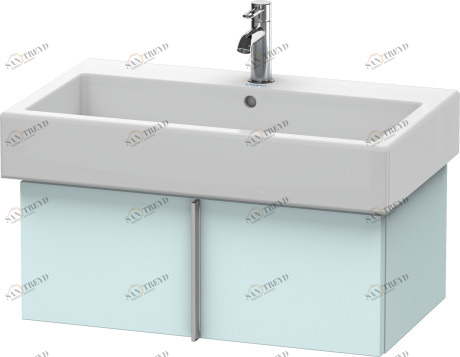 VE610600909 Vero Тумбочка подвесная Светло-голубой матовый декор Duravit