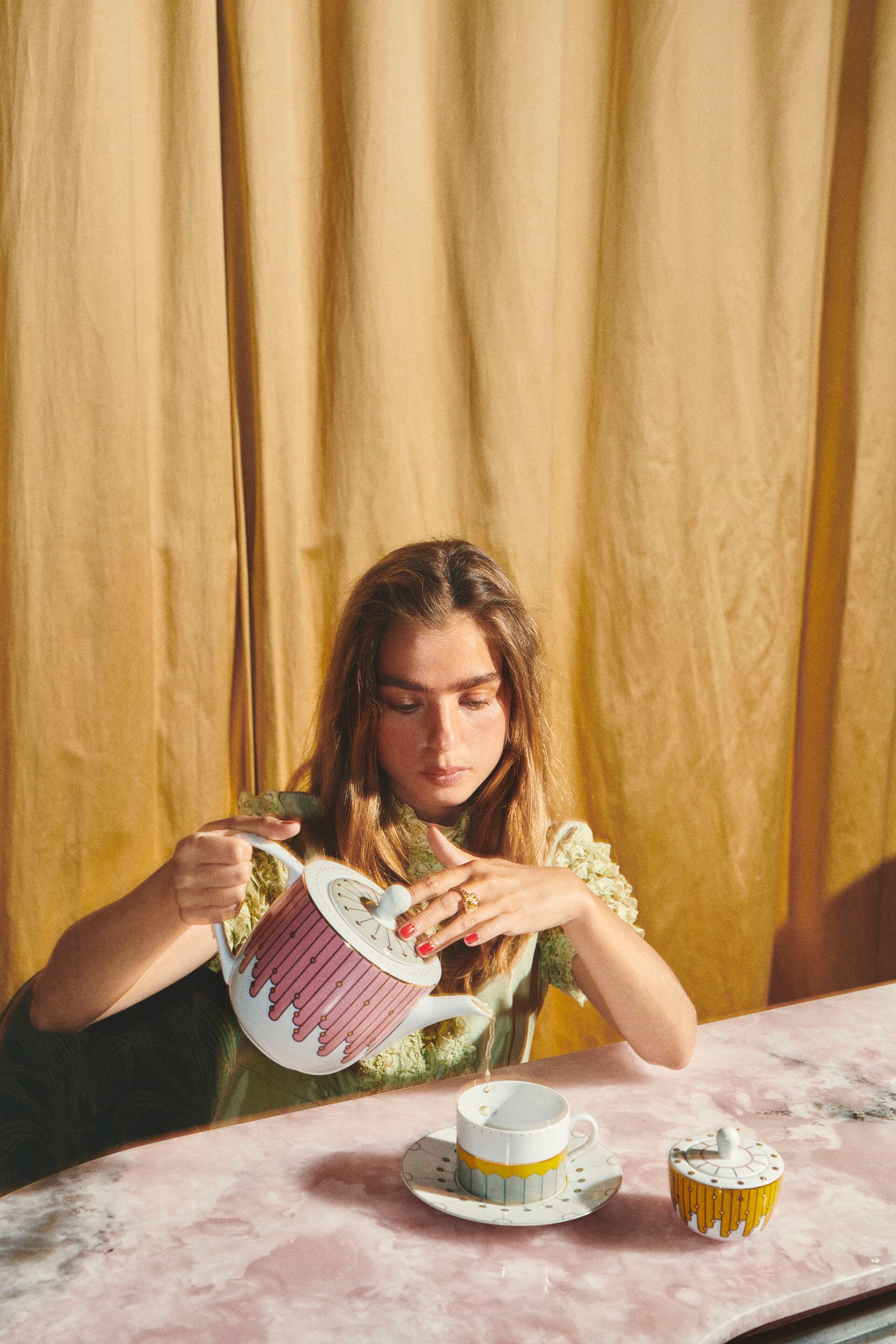 Фарфоровая чашка с блюдцем Reflections Copenhagen GOLDEN HOUR ARCH-00048614 - Вид №2