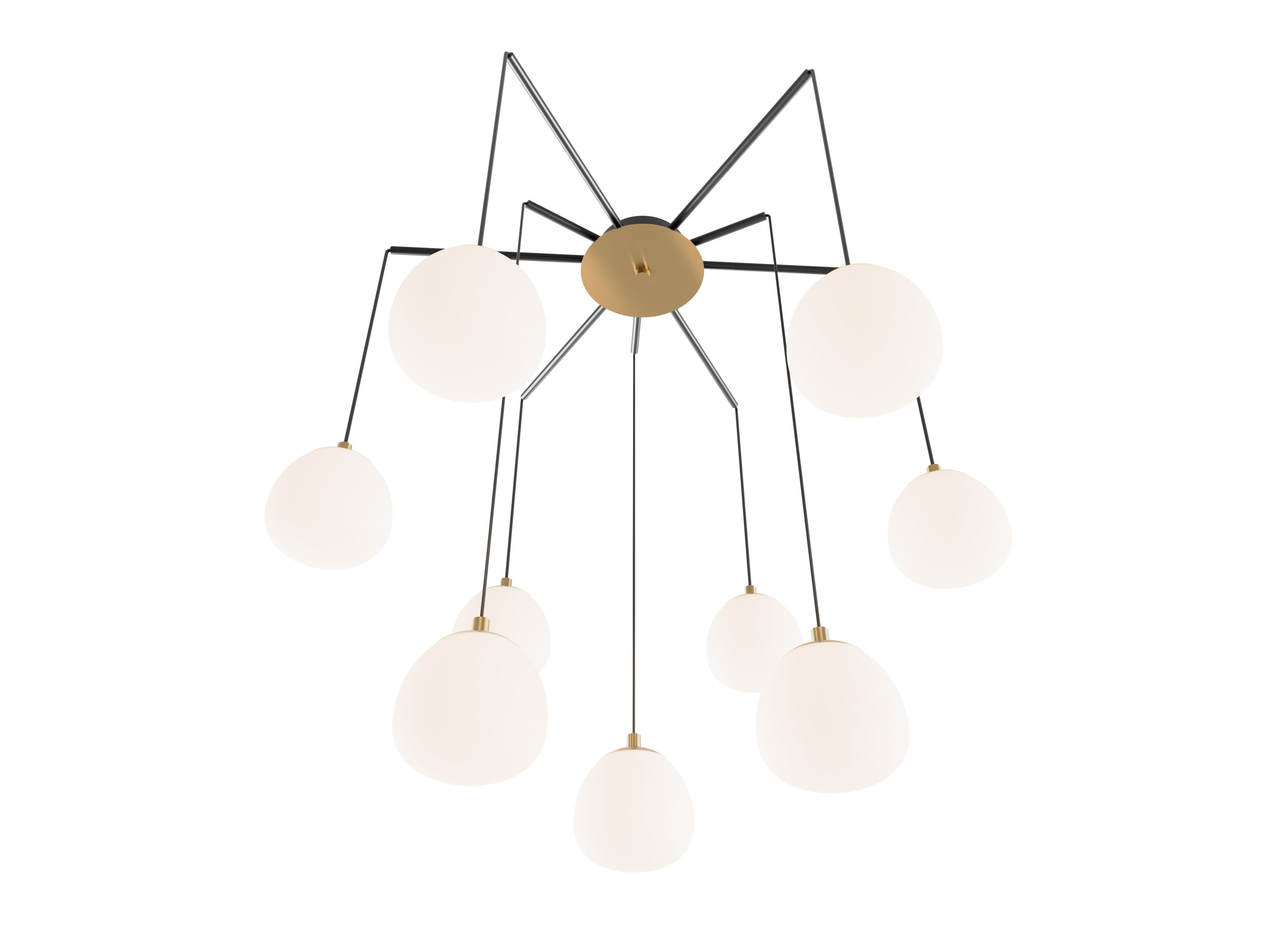 Металлический светодиодный потолочный светильник Valaisin Grönlund RAINDROP ARCH-00071688 - Вид №1