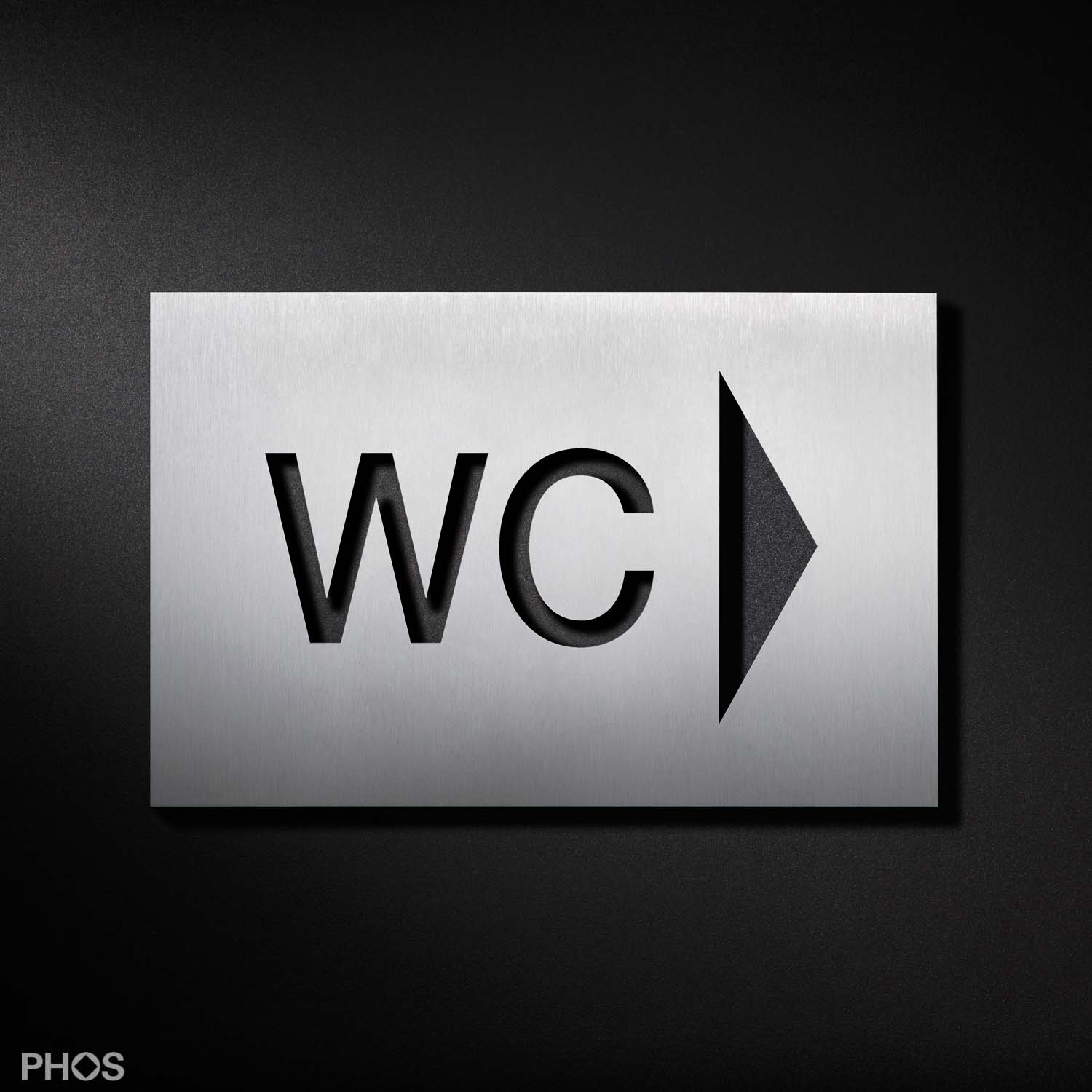 BS0104 Знак пиктограммы wc, стрелка вправо PHOS 