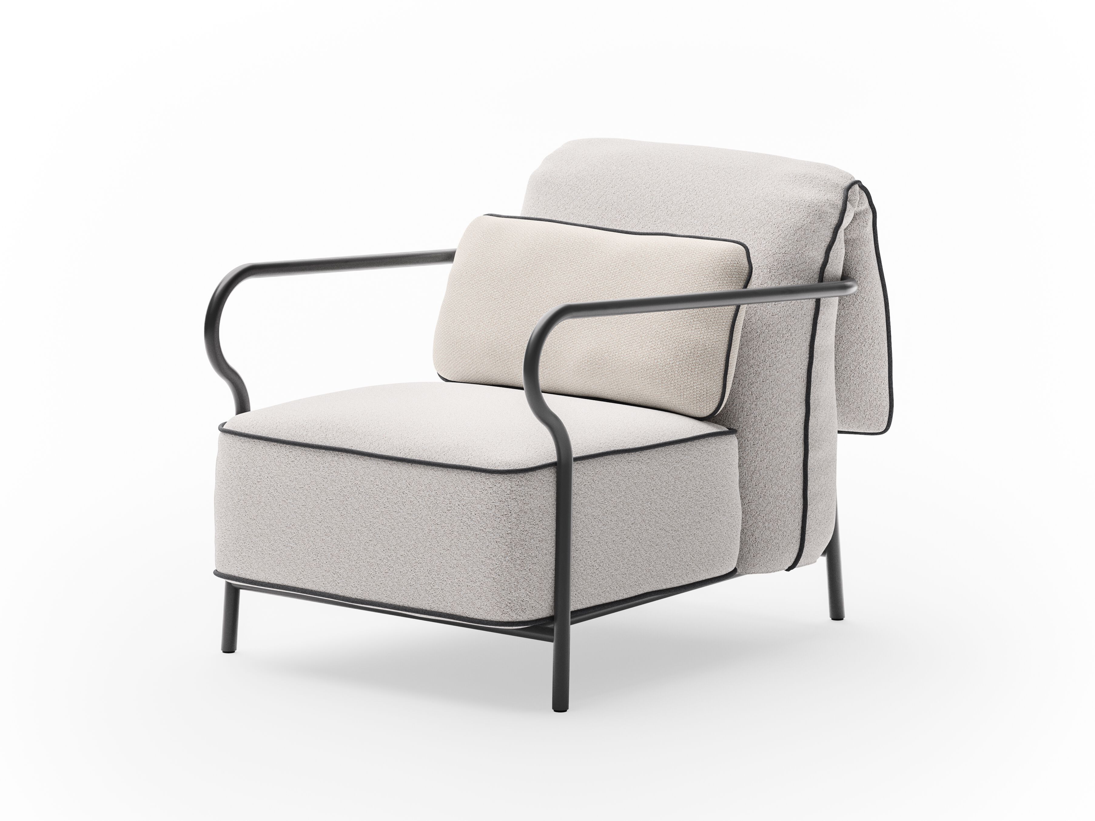 Алюминиевый садовый стул с подлокотниками Unopiù Salò ARCH-00033589 - Вид №3