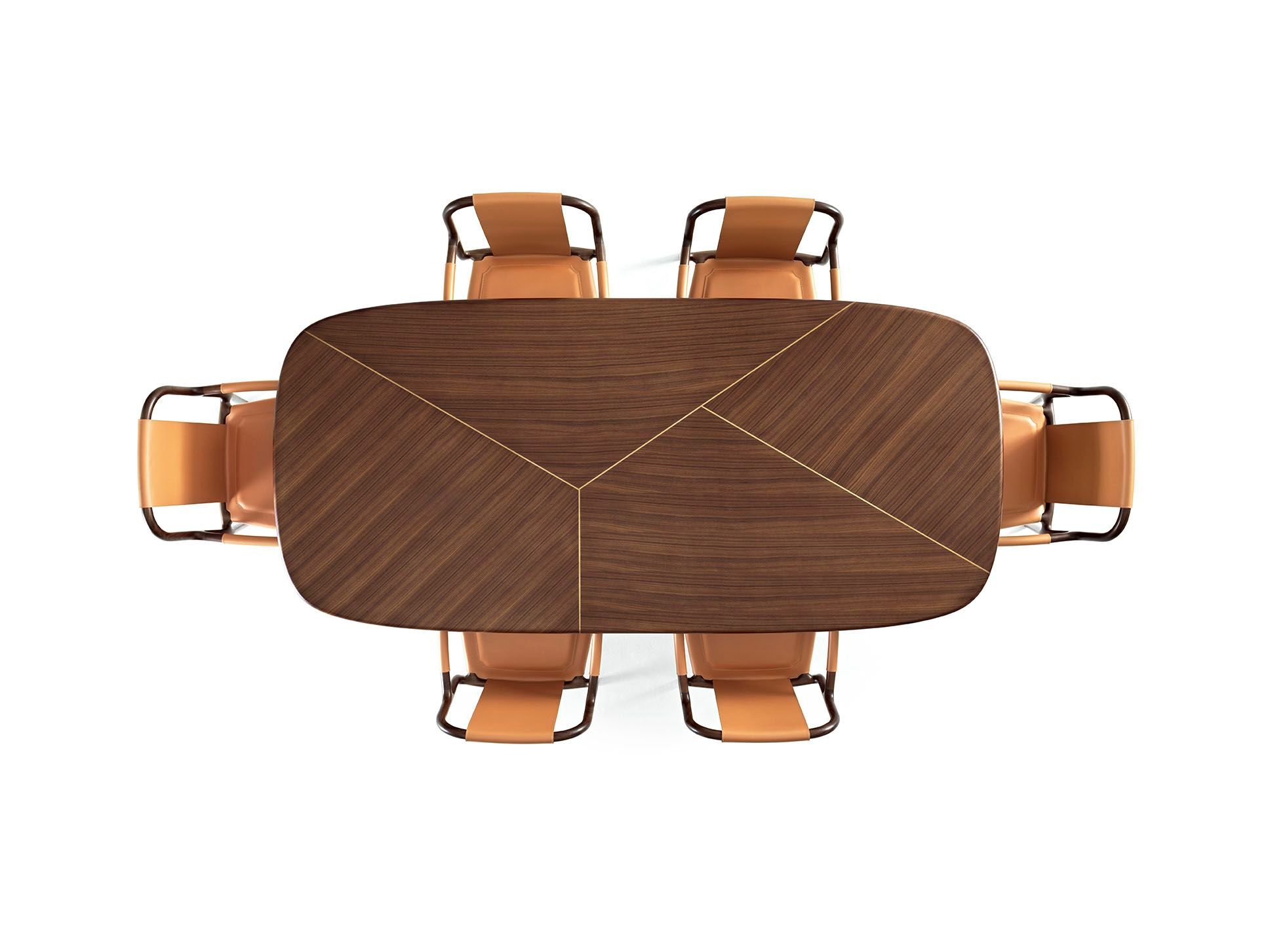 Прямоугольный стол с ореховой столешницей Canaletto CEPPI коллекция 2024 ARCH-00030786