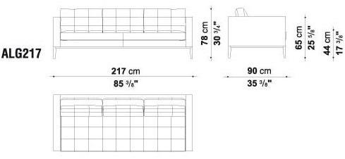 B&B Italia Project Тафтинговый 3-местный диван из ткани Ac lounge sun-id-1462802 - Вид №5