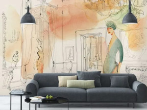 Классические обои ПВХ бесплатно, ЭКО, моющиеся