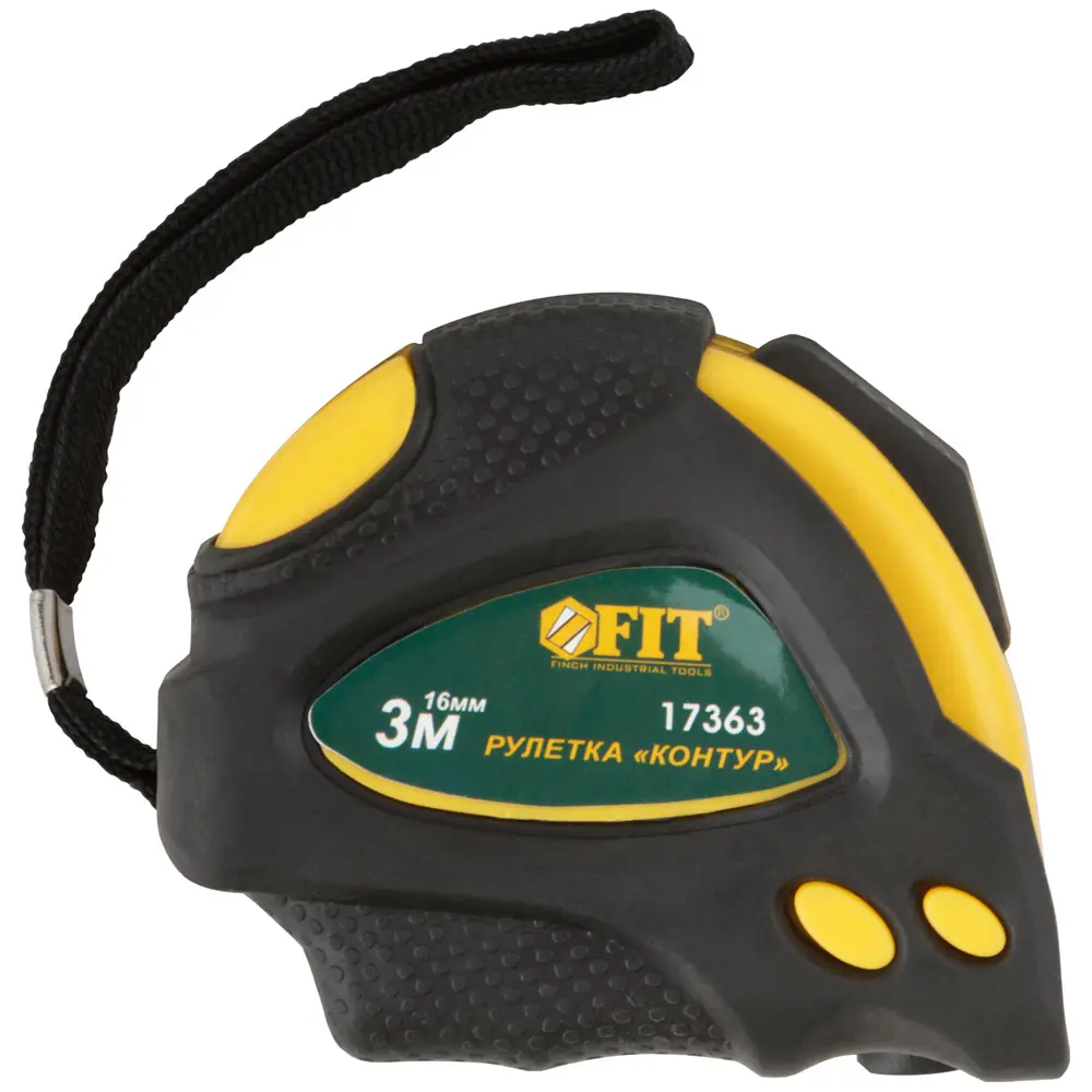 Рулетка Fit Контур, с автостопом, 3 м x 16 мм 83847325 STLM-2188734  - Вид №1