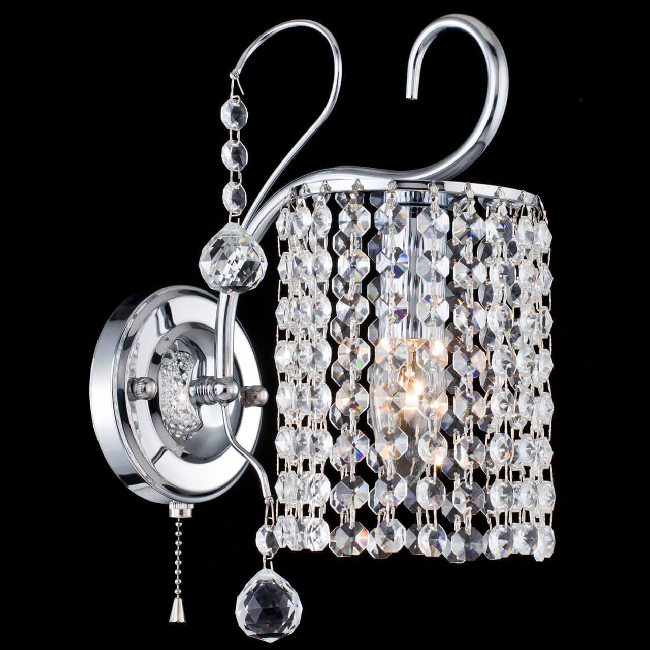 Бра хрустальное хром Leona FR1127-WL-01-CH FREYA LEONA 00-3928150 Прозрачный;хром  - Вид №3