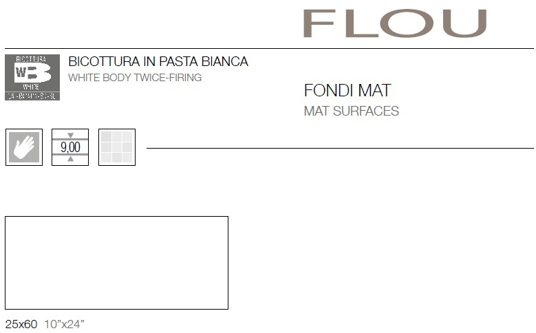 CERAMICHE BRENNERO Белая настенная плитка для дома Flou Mili - Вид №6